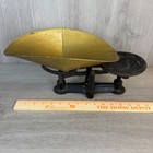 Antique Balance Scale Cast Iron Farmhouse Decor Primitive Industrial Brass Scoop