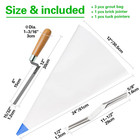 3 Pack Tile Grout Masonry Mortar Bag  12  By 24  Heavy Duty Tear Resistant Punct
