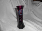 Beautiful Antique Bohemian  Moser Style Glass Vase   7 tall