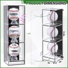 Baseball Display Case 13 4x4x4  Clear Acrylic Wall Mount - Memorabilia Holder