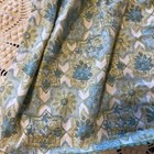Vtg Hand Sewn Blue Designs 1 2 Apron  1 Pockets Handmade