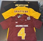 Asu Cam Skattebo Jersey W peach Bowl Patch  Fast Shipping  