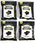 Lot Of  6  Wiley Wallaby Australian Style Black Gourmet Licorice 5oz Bags Candy