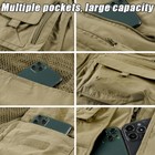 Mens Cargo Multi Pocket Utility Fishing Vest Hiking Waistcoat Tops Camping Gilet