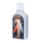 Divine Mercy Holy Water Bottle n7831  Holds 6 Oz -flip Top-screw On Cap - 4 1 2 