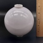 Antique White Milk Glass Lightning Rod Ball 5  Weathervane