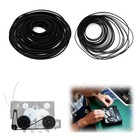 80 Pcs Cassette Player Belts Replacement Kit  Mixed Flat Rubber Belts