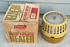 Vintage Coleman Dial-temp Adjustable Catalytic Heater Gold Yellow 5000- 8000 Btu