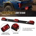 Clearance Id Bar Marker Light 3 Light 9 Led Trailer Sealed Stainless Red