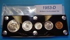 1953-d Mint Silver Set U s  Coins Lustrous Choice Brilliant Uncirculated Nice 