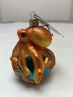 Old World Christmas Glass Blown Ornament For Christmas Tree  Orange Octopus