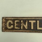 Antique Cast Iron Gwr Railway Sign Gentlemen  toilet  Original Paint Railwayana