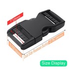 6 Pack 1  Buckle Quick Side Release Buckles Dual Adjustable No 1   Black