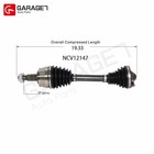 For 2015 16 17 18 19 20-2022 Ram Promaster City 2 4l Front Left Cv Axle Assembly