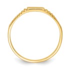 14k Polished 4 5x3 0mm Closed Back Size 3 25 Rectangular Signet Ring R525