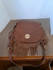 Coco   Carmen Fringe Cross Body Bag Brown Hippie Handbag Purse