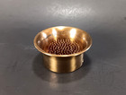 Vtg Flower Frog Metal Brass Spike Pin Floral Holder Round Vase Arrangement 2 75 