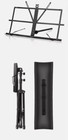 Portable 20 86in Adjustable Black Metal Sheet Music Stand With Carrying Bag