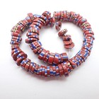 100 Pcs Matched Sliced  aja  Venetian Tribal Glass Trade Beads Old Ethnic Africa