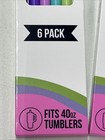 2 Packs Deal Charcharms Variety Straws For 40 Oz Tumbler 12 Straws Total