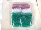 2 Pks Of 10 Nos Vtg Makit   Bakit Crystals Red White Green Christmas