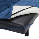 Your Zone Vertical Tufted Futon Upholstered Couch bed W cover 40 5 l X 20 h 21d 
