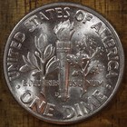 1946 D Roosevelt Dime Ch Bu Luster  90  Silver Us Coin From Obw Rolls