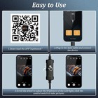 Endoscope Camera With Light  1920p Hd Borescope Camera W 8 Adjustable Led Light