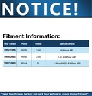 Front Driver Passenger Side Cv Axle Shafts For 1992 - 2000 Honda Civic Acura El