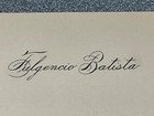 2 Fulgencio Batista 1950   s President dictator Of Cuba Stationery 2 Sheet Free Sh