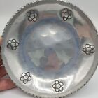 Vintage Buenilum Aluminum Bowl Trinket Dish Hand Wrought Hammered Floral Design