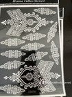 5x  Henna Temporary Tattoo Stencils For Hand Arm Feet Body Art