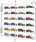 Acrylic Display Case For Hot Wheels 1 64 Scale  24 Slots Toy Car Display Organiz