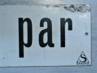 Protege Par Sandoz Signe Pharmacy 50x12 50 Cm Metal Plate Board Lsd Hofmann Vtg 