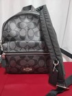 Coach  Mini Charlie Signature Canvas Gunmetal silver Backpack Small F39511 