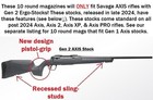 New 10 Round Magazine Fits Savage Axis Gen 2   Axis Pro  308  243 6 5 Creedmoor
