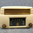 Ge Tube Radio Model 201 Bakelite White Am Vintage General Electric Not Working