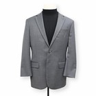 Joseph Abboud Mens Slim Fit Solid Gray Wool Sport Coat Suit Jacket Blazer 40 R