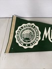Michigan State University Spartans Felt Stadium Pennant 30  Vintage 50s Original