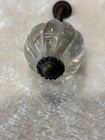 Bronze Clear Melon Glass Globe Cabinet Door Knob Furniture Hardware 1 25      5 