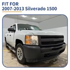 Front Bumper End Caps Set Fit For 2007-2013 Chevrolet Silverado 1500 Matte Black