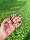 Multicolor Nephrite Jade 12mm Bead Bracelet B993 D1
