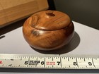 Vintage Hand Turned Small Bermuda Cedar Wood Box With Lid Trinket Keepsake