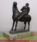 Marino Marini   Cavalier   Bronze Sculpture Signed And Numbered