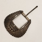 Vintage Pat Areias Sterling Silver Sunburst Western Belt Buckle Three Pieces