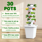 30-pot White Tower Garden Hydroponics Growing System Indoor Smart Garden System