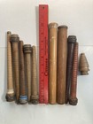 Wood Spools Bobbins Wooden Industrial Style 3 -10  Spindles Quills Mixed Lot-10