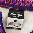 Nike Pro Dri-fit 1 2 Zip Pullover Womens Medium Geometric Print Long Sleeve Top