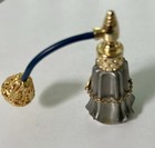 Vintage Pewter Thimble Perfume Bottle Collectible G j Martin Kk   1985 Usa