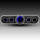 Ford Mustang Digital Dash Panel For 1965-1966 Gauges By Intellitronix Blue Leds